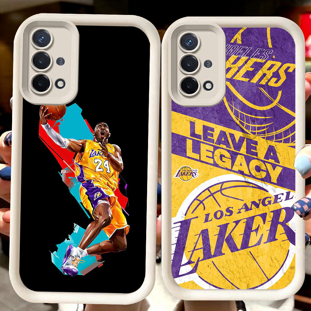 H97 Los Angeles Lakers ปลอกสีขาวสําหรับ OPPO A15s A35 A16K A15 Reno 4 Lite 4F F17 A93 A16E A54 Pro