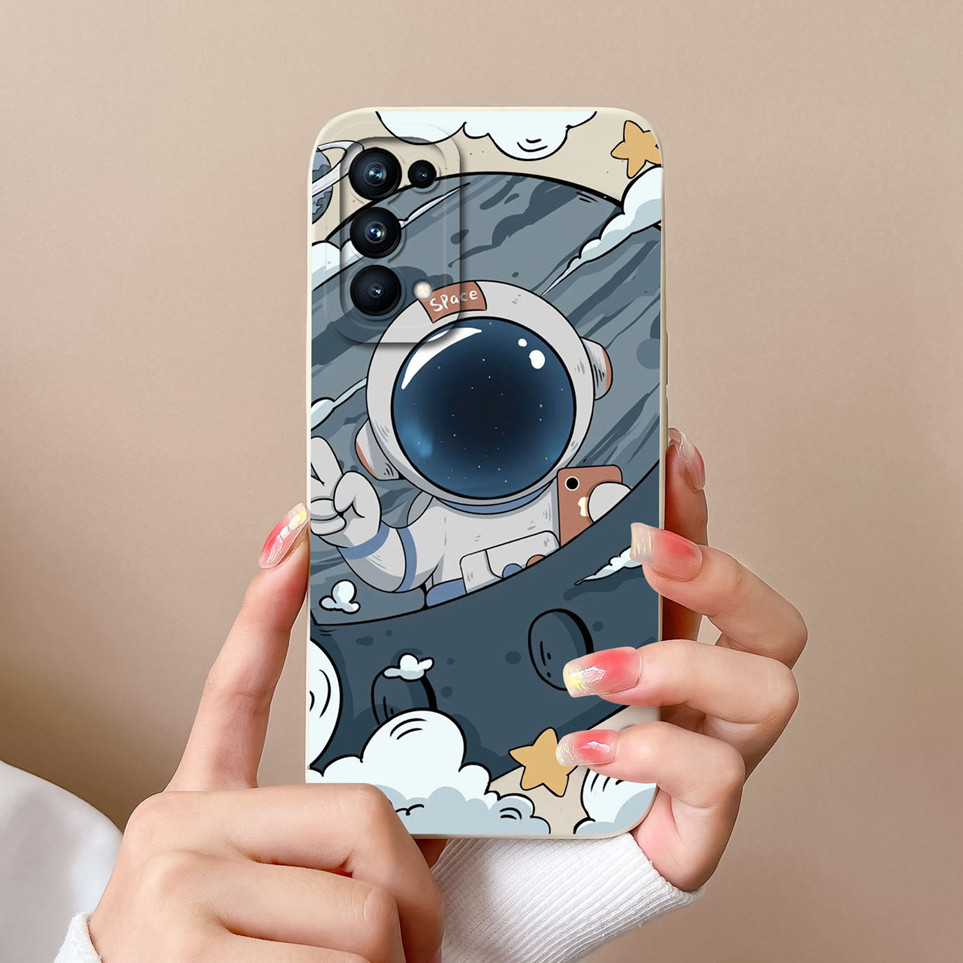 ปลอกสําหรับOppo Reno 4 4G 5Gกรณีแฟชั่นการ์ตูนนักบินอวกาศซิลิโคนอ่อนนุ่มกันกระแทกสําหรับReno4 กระเป๋าโทรศัพท์สําหรับOppoReno 4 กรณีKafaกันชนปกหลัง ราคา ถูกที่สุด ดีลบีเคเค แกลเลอรีภาพที่ 8