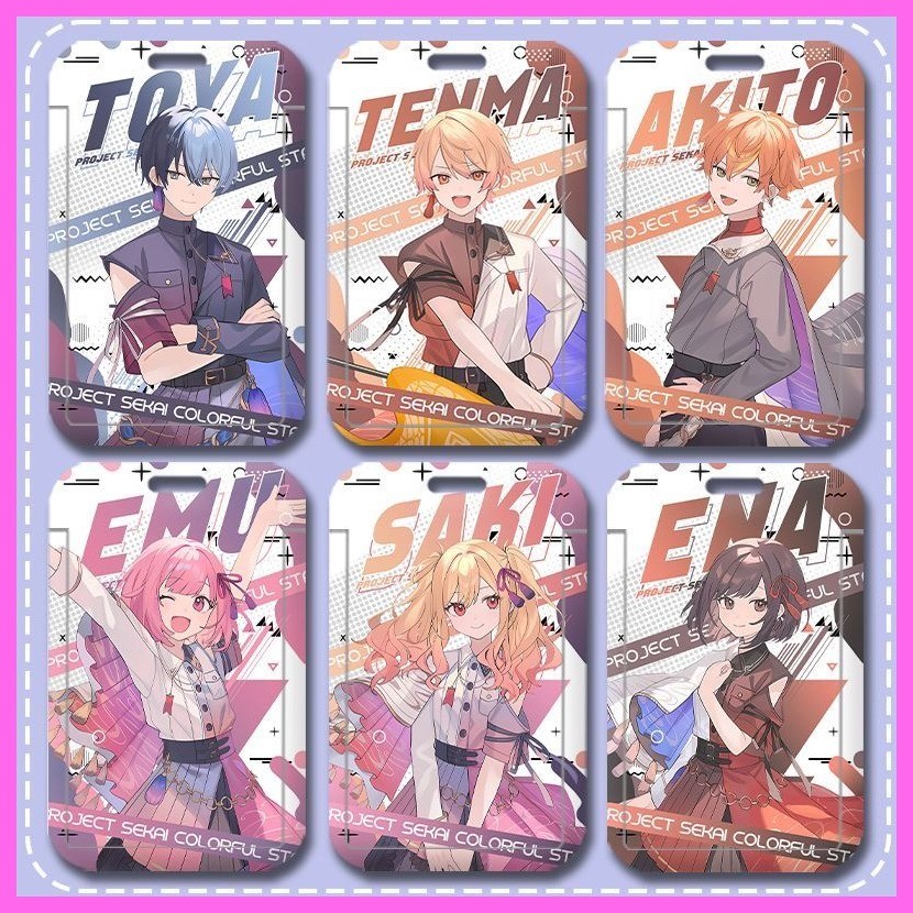 ที่ใส่บัตร Aoyagi Toya Shinonome Akito Tenma Tsukasa World Plan Aoyagi Shinonome Akito Tenma Tsukasa Aoyagi Shinonome Akito Tenma Tsukasa Student Card Holder Campuskasa Student Card Holder Campuska Seal Hard Card Case