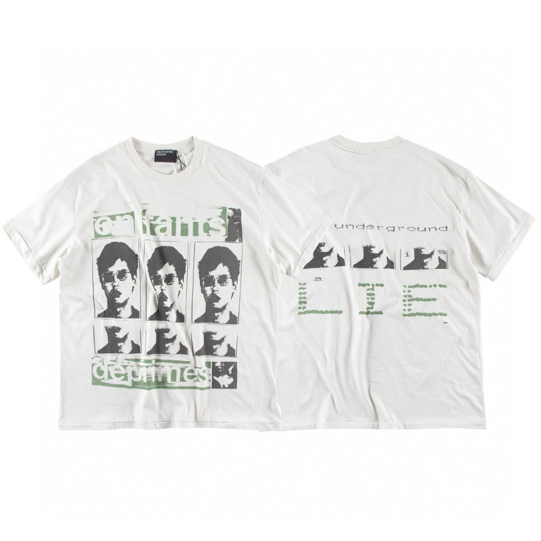 ♞ขายร้อน ขายร้อน Enfants Riches Deprimes สไตล์ใหม่ ERD ล้างน้ํา Distressed ผ้าฝ้ายแท้รอบคอแขนสั้นเส