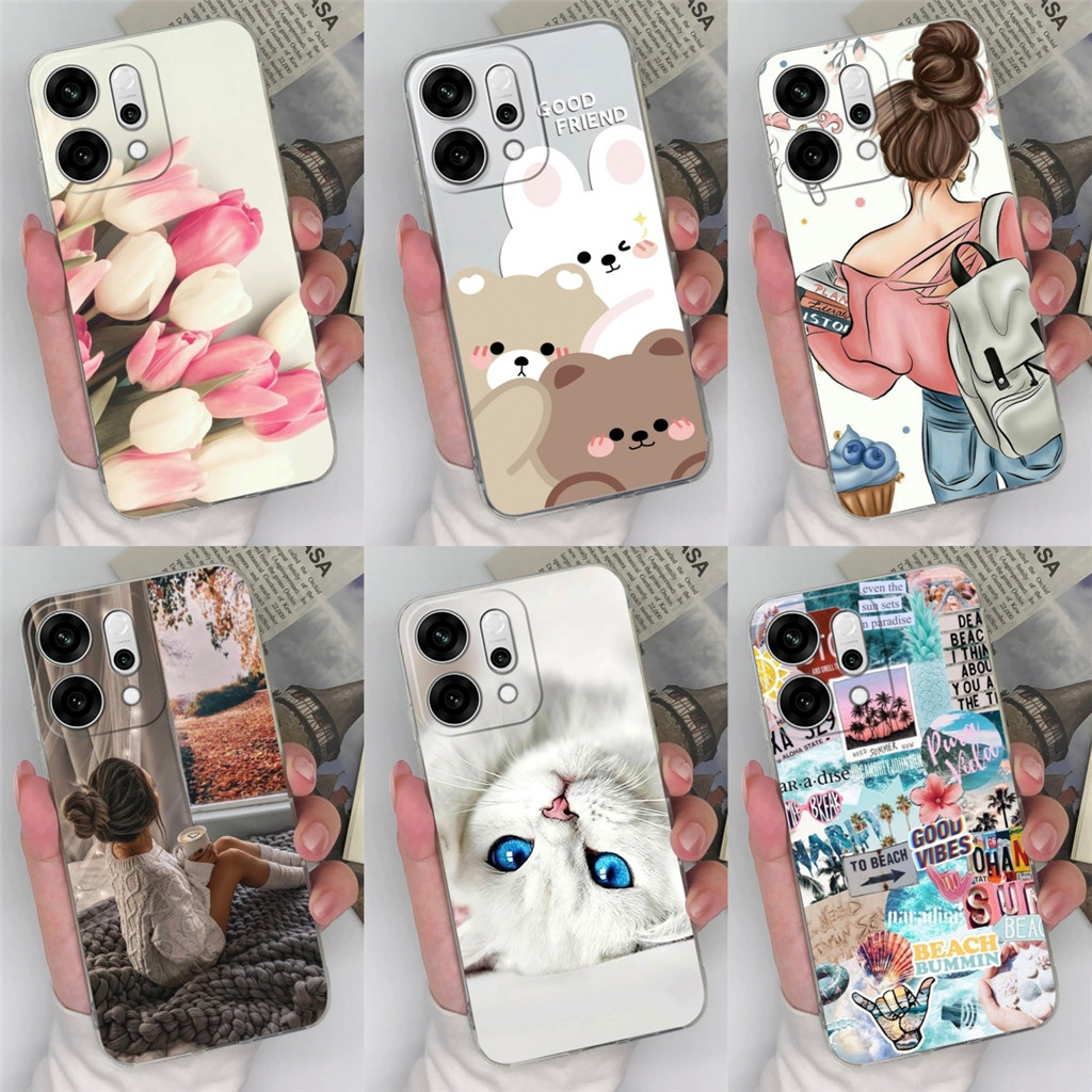 เคสโทรศัพท์สําหรับ OPPO Reno 14 14 Pro 5G Reno14 14Pro 2025 ปลอกกันกระแทกเลนส์กล้องป้องกันสไตล์ใหม่ฝาครอบ