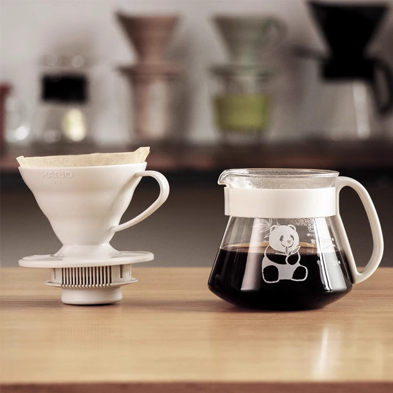 ถ้วยกรองกาแฟ กาแฟทํามือ HARIO หม้อกาแฟทํามือ V60 หยดกรองถ้วยแก้วชุดหม้อกาแฟ VDSP