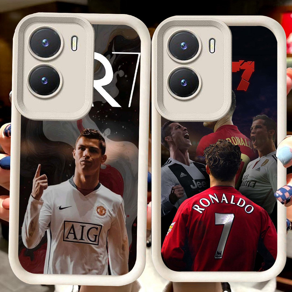 H31 Ronaldo CR7 ปลอกสีขาวสําหรับ VIVO Y35 Y75 Y01 Y55 Y22 iQOO 13 Z10 T4 Z9X Y15s Y22s Y56 Y15a Z9 Y