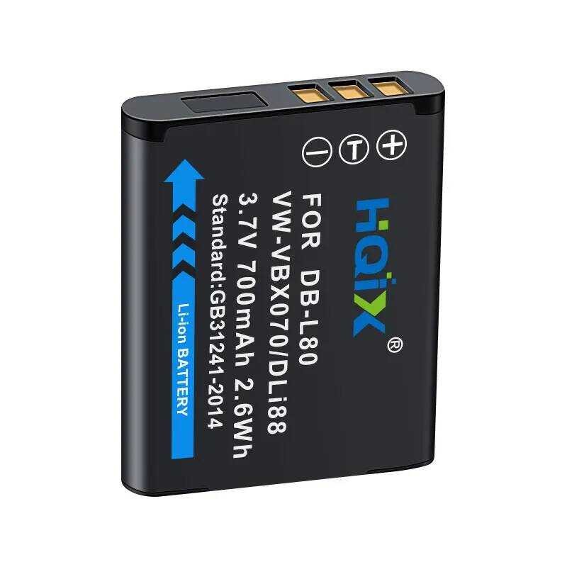 ▥ HQIX สำหรับ  Hx-Dc1 Dc10 Dc2 Wa10 Dc15 Hm-Ta2 Ta20กล้อง Vw-Vbx070 Charger แบตเตอรี่
