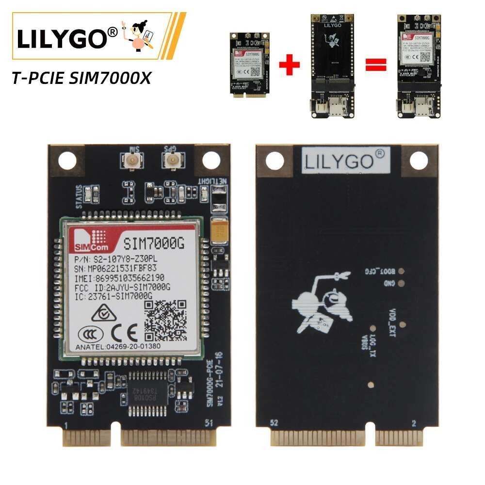 ลิลลี่โก® TTGO T-PCIE SIM7000 2G NB-IoT ESP32 บอร์ดพัฒนา WIFI บลูทูธ Wireles โมดูล SIM7000G SIM7000A
