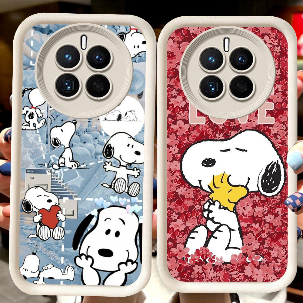 H87 Snoopy ปลอกสีขาวสําหรับ Realme 12X Narzo 70 N65 12 Lite 13 Plus Pro 5G