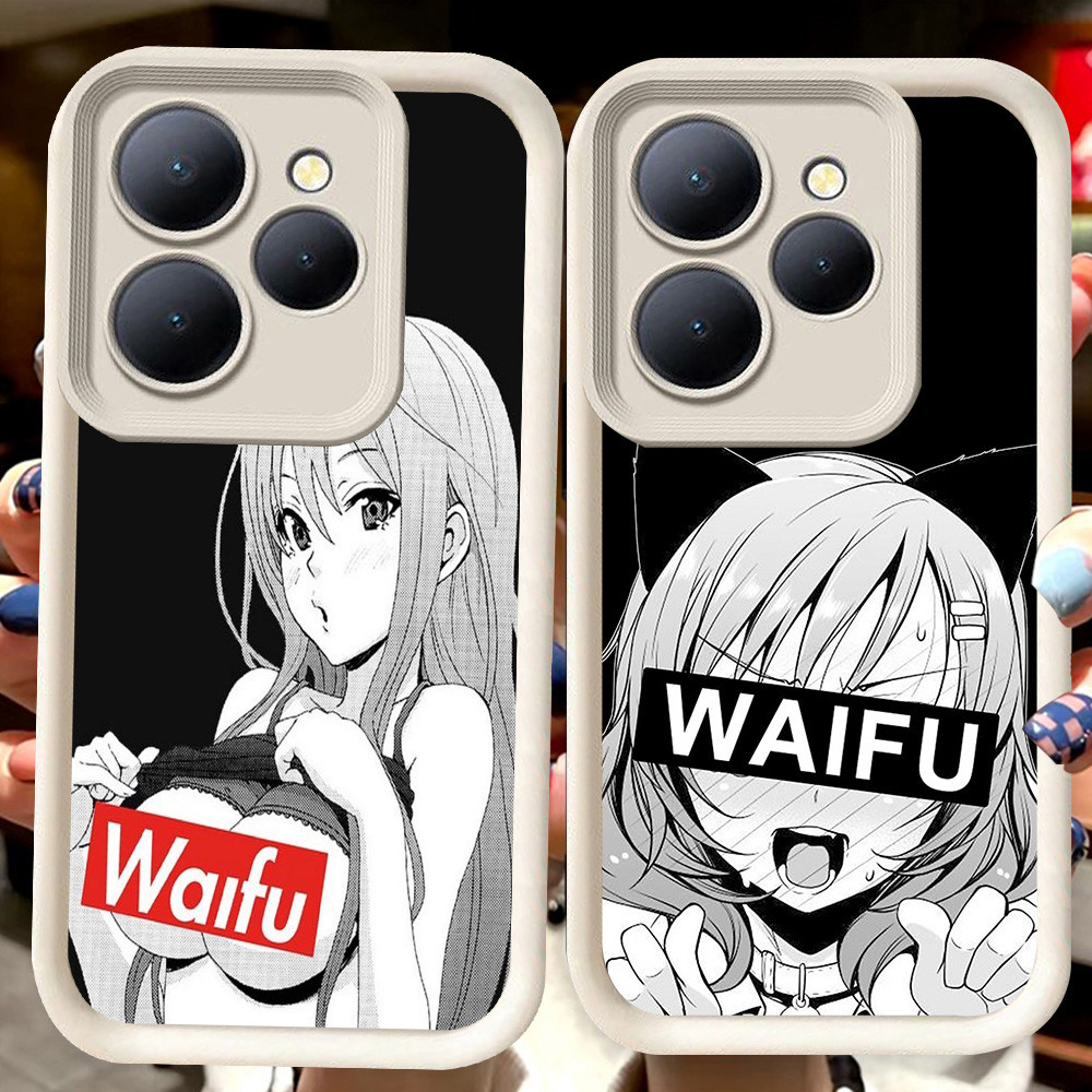 H116 Sugoi Senpai ปลอกสีขาวสําหรับ Tecno POP Spark GO1S 8 4 9 20 GO 7 Pova 5 GO1 6 Camon 12 GO2 40 P