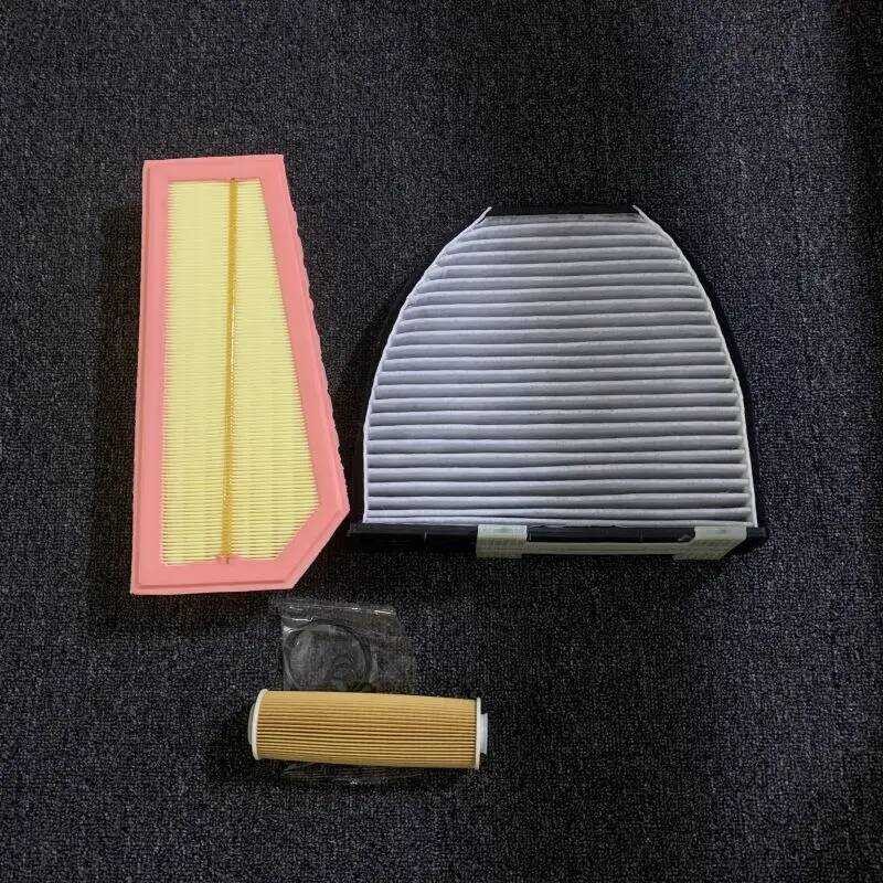 ▥ ตัวกรองน้ำมันตัวกรองอากาศห้องโดยสาร A2710940304สำหรับ C204 W204 Mercedes Benz S204 2011-2014