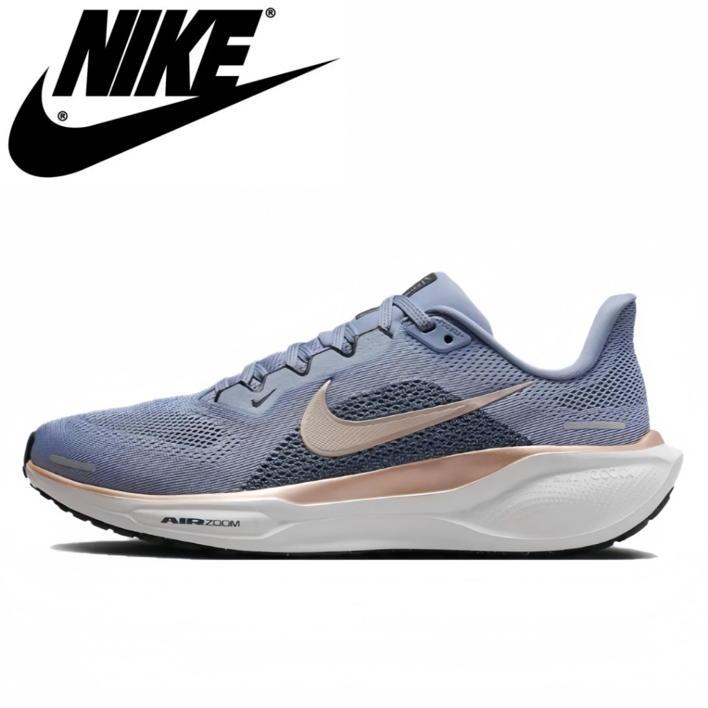 ♞,♘,♙Nike Pegasus 41 สีน้ำเงิน（ของแท้ 100 %）รองเท้าผ้าใบ ผู้ชาย ผู้หญิง รูปแบบ รองเท้า OHT