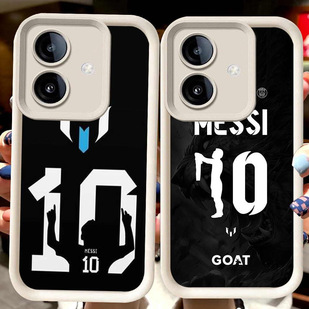 H108 Lionel Messi 10 ปลอกสีขาวสําหรับ OPPO A3X A3 A79 A5 A5X A5I Pro 2025 5G