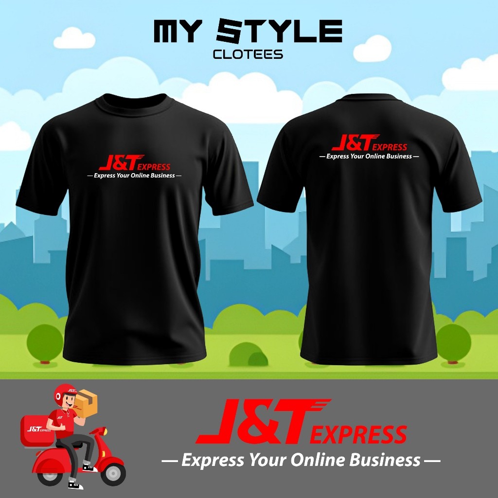 J&T Express Jersey Premium Microfiber/ Baju J&T Express /เสื้อยืด Delivery