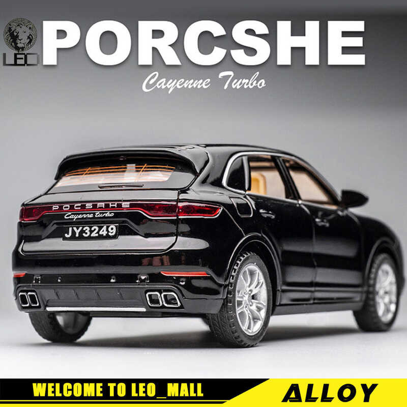 LY LEO 1:32 Porsche Cayenne Sound & Light Function The Door Can Be Opened Diecast Alloy Car Model T