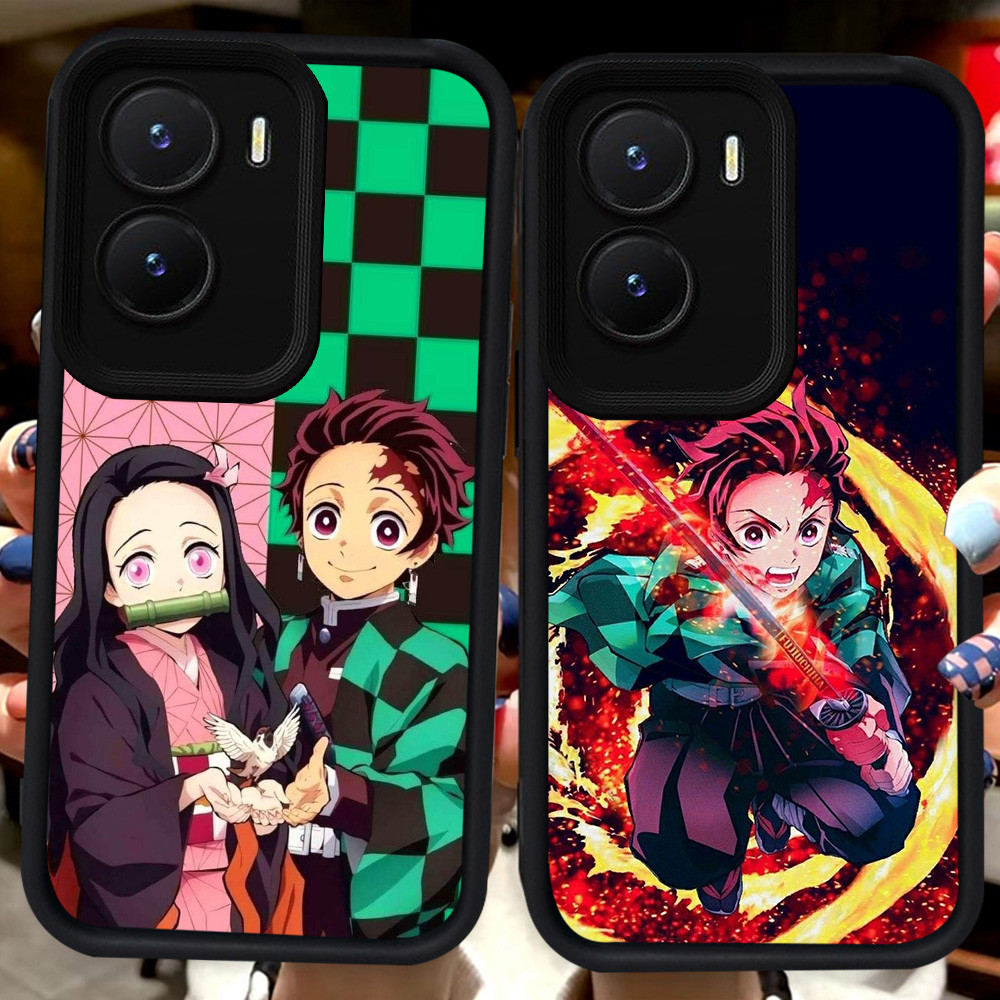 ปลอกสีดําสําหรับ VIVO Y15a Y75 Y55 Y35 Y56 iQOO 13 Z10 T4 Z9X Z9 Y22s Y16 Y15s Y22 Y01 5G Y01A H109 