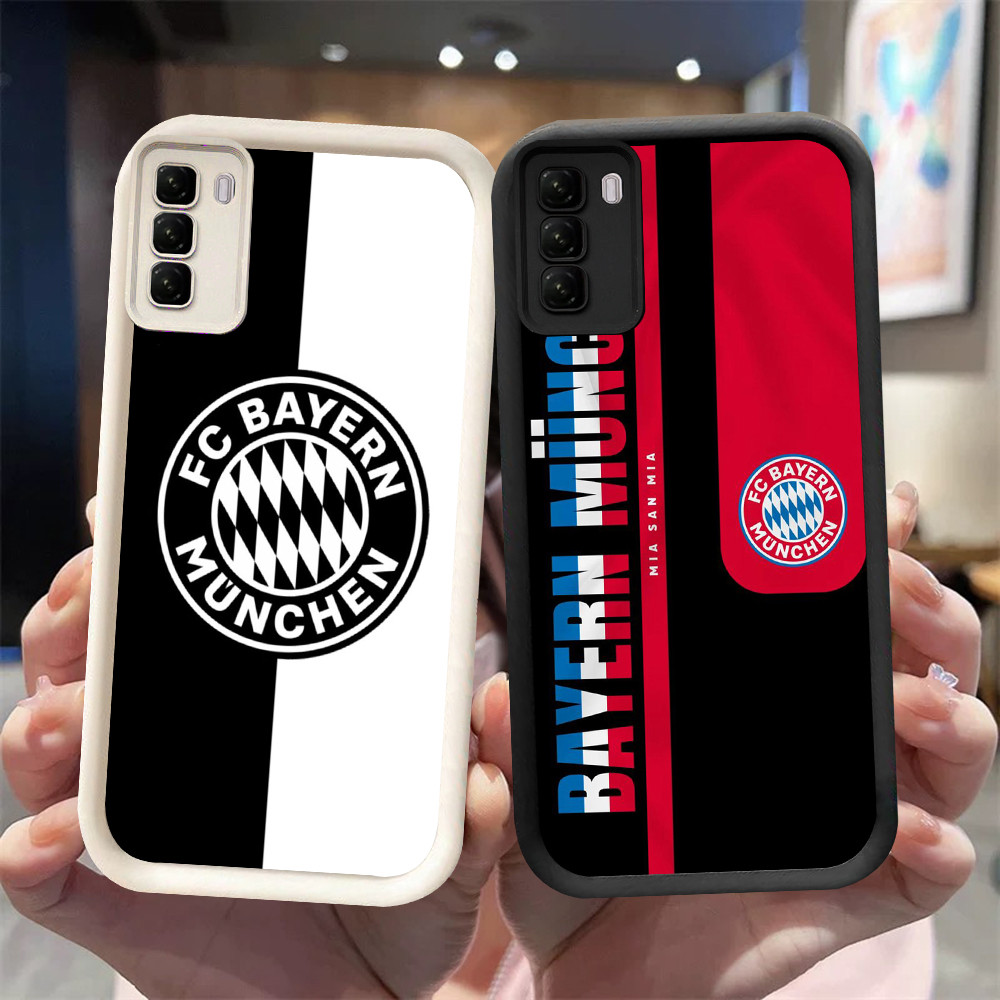 YA-4 Bayern München ปลอกกันกระแทกสําหรับ Infinix HOT 50 Tecno POP Pova 5 8 9 Spark 20 ITEL P55 RS4 P
