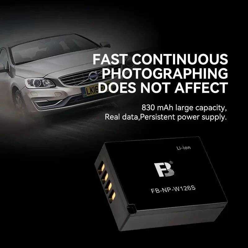 ❃ FB ชุดแบตเตอรี่ W126s NP สำหรับกล้องฟิล์มฟูจิ Xm1 Xt3 Xpro2 Xpro3 Xt30 Xt20 Xt10 X100v Xt200 ❃