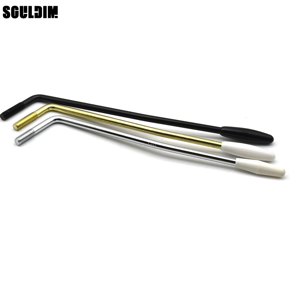 Professional 5 มม./6 มม.กีตาร์เดี่ยว Tremolo Arm Whammy Bar สําหรับกีตาร์ไฟฟ้าสีดําสีขาวสําหรับ Choosing กีตาร์อุปกรณ์เสริม