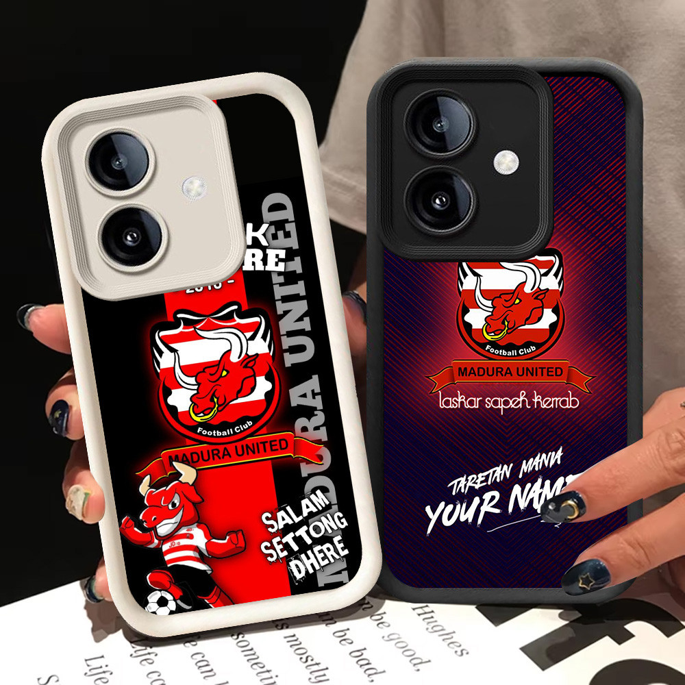 BI87 Madura United FC Casing สําหรับ Realme Narzo C35 OPPO A79 50A C31 Prime 5G สีขาวสีดํา