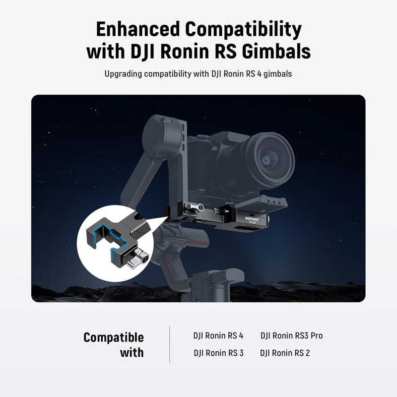 ▣ NEEWER Ca108 Vertical Camera Mount For DJI Ronin Rs4 3 2 Pro Gimbal Stabilizer Accessories