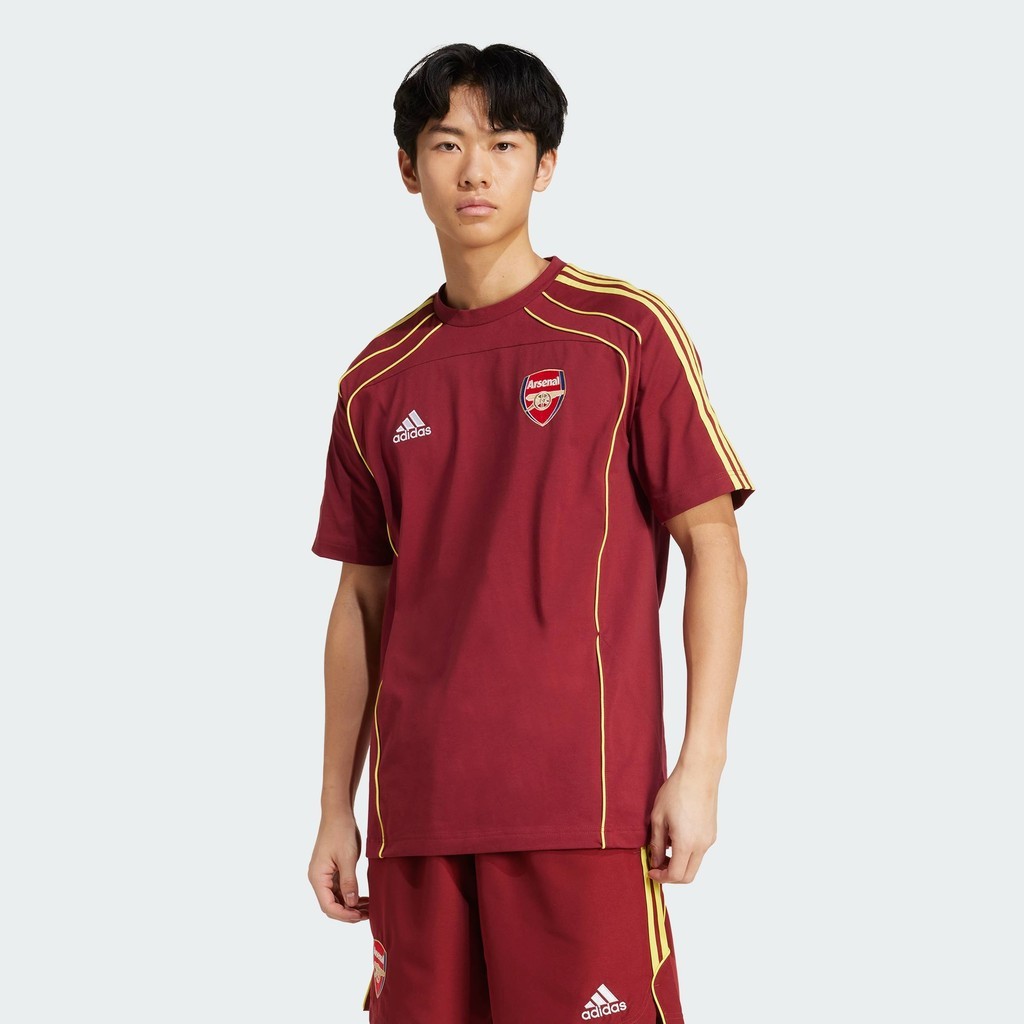 ♞,♘adidas ฟุตบอล เสื้อยืด Arsenal UBP ผู้ชาย สีแดงเบอร์กันดี JN1964 KJG