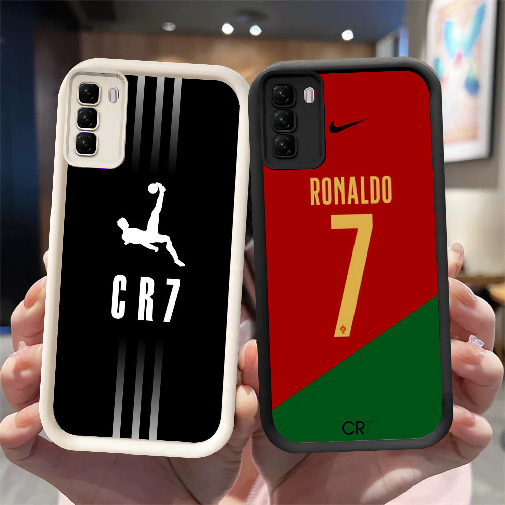 YA-8 CR7-Ronaldo ปลอกกันกระแทกสําหรับ Infinix HOT 50 Tecno POP Pova 5 8 9 Spark 20 ITEL P55 RS4 Pro 