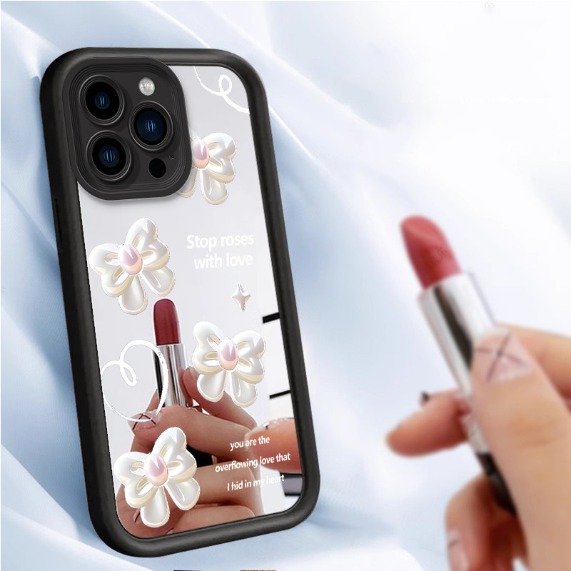 HP เคสโทรศัพท์พร้อมกระจก - Universal สําหรับ OPPO A80 A79 A2 A1S A3X A3 A40 A40M A60 A60 A3 FINGERPR