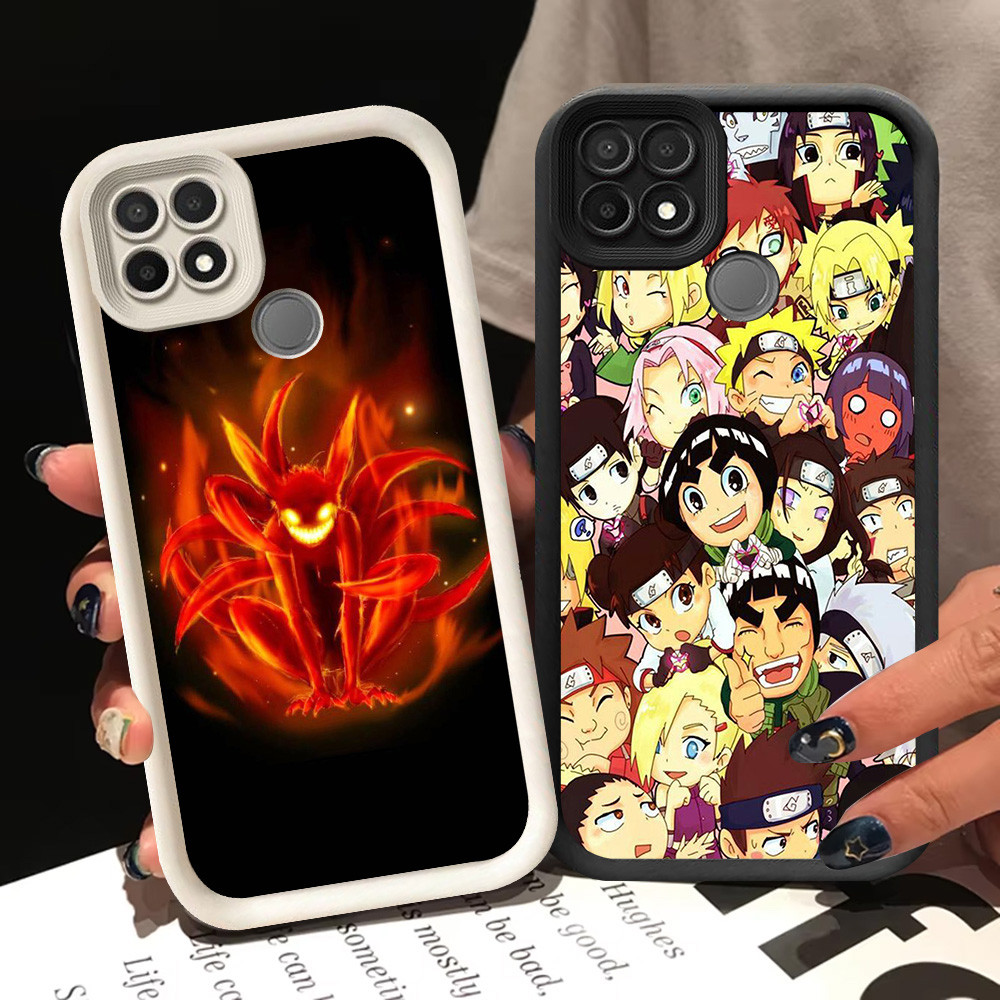 BI4 NarutoปลอกสําหรับOPPO A15 Realme C12 A15s A35 C25 C25S C15 สีขาวสีดํา