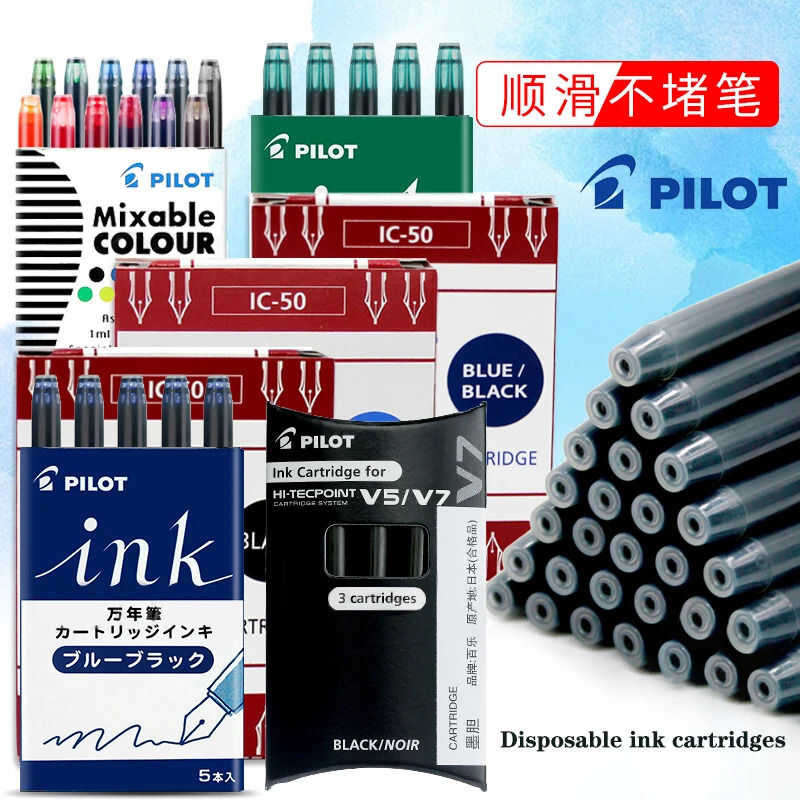 LY Pilot Ic-50 Ink Cartridge 78G Fountain Pen Calligraphy Ink Straight Liquid V5/V7 Gel Pen Ink Re