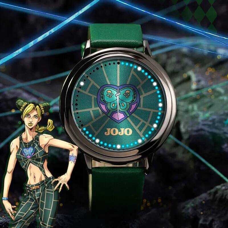 นาฬิกา ✠ LED อนิเมะ Jojos Bizarre Adventure Stone Ocean Kujo Jotaro ฟิกเกอร์มังงะบทบาท Jolyne C