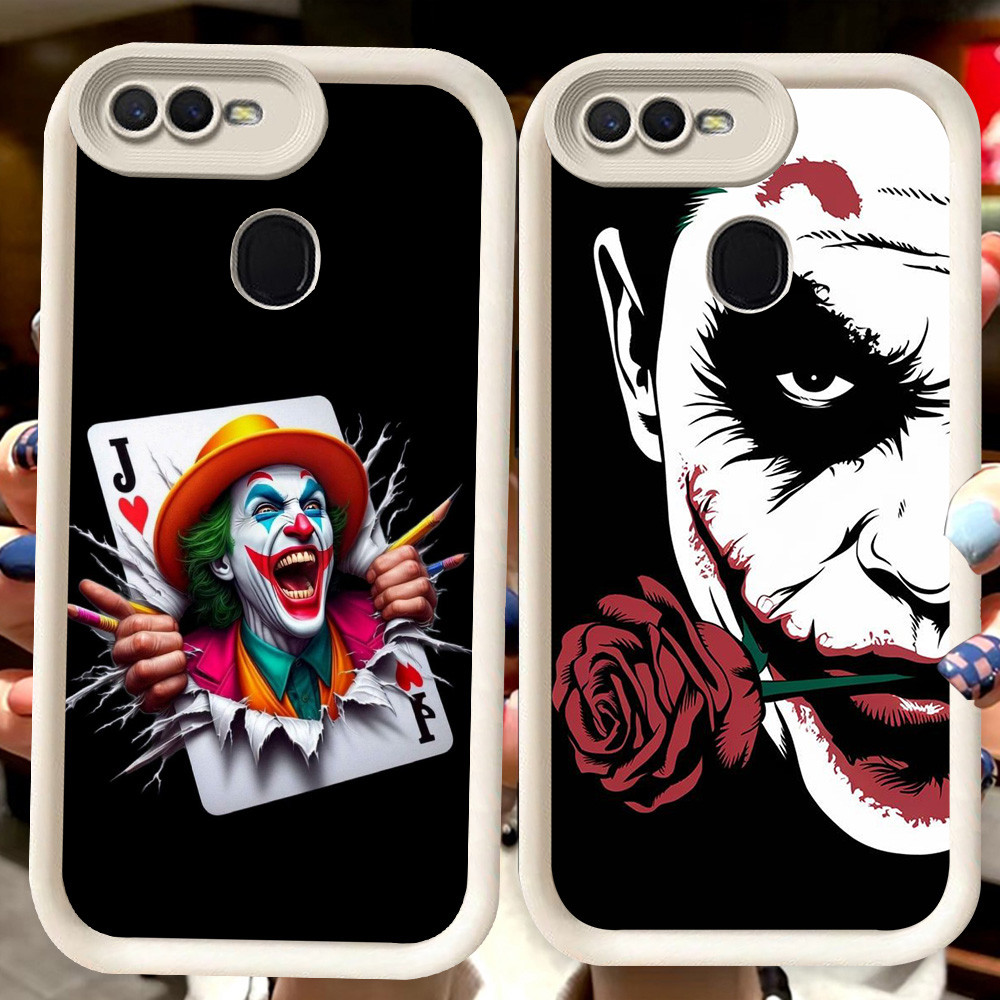 H54 DC Joker ปลอกสีขาวสําหรับ OPPO F9 A12s A5S A1K A5 A3S A12E A7 A12 F7 F5 Pro A11K