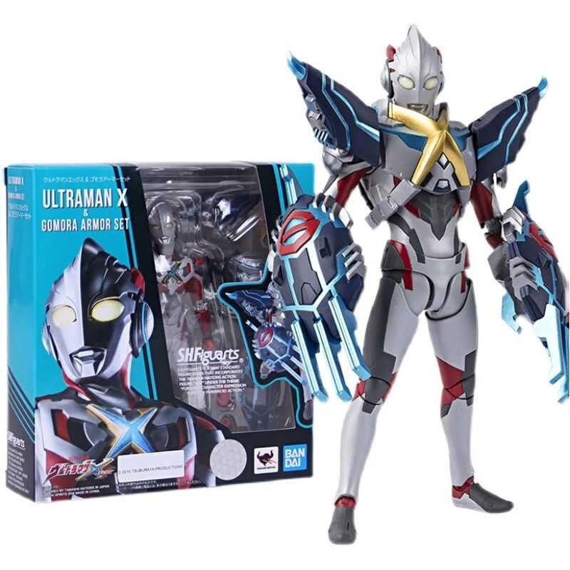 LY Fastshipment Ultraman X SHF Gomora Armor Set Joints Movable Anime Action Figures Model Children
