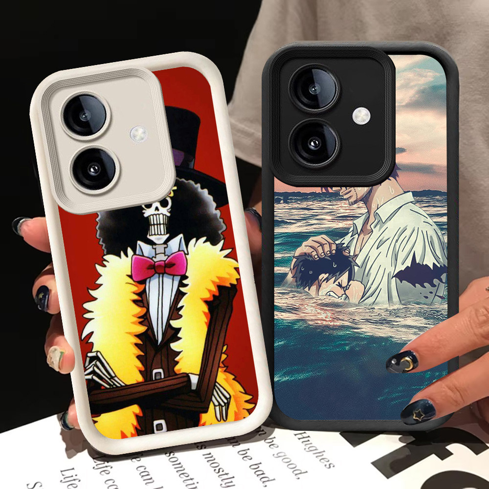 BI39 One Piece อะนิเมะสําหรับ Samsung Galaxy A04 A06 A04E F04 M04 A05 A07 สีขาวสีดํา