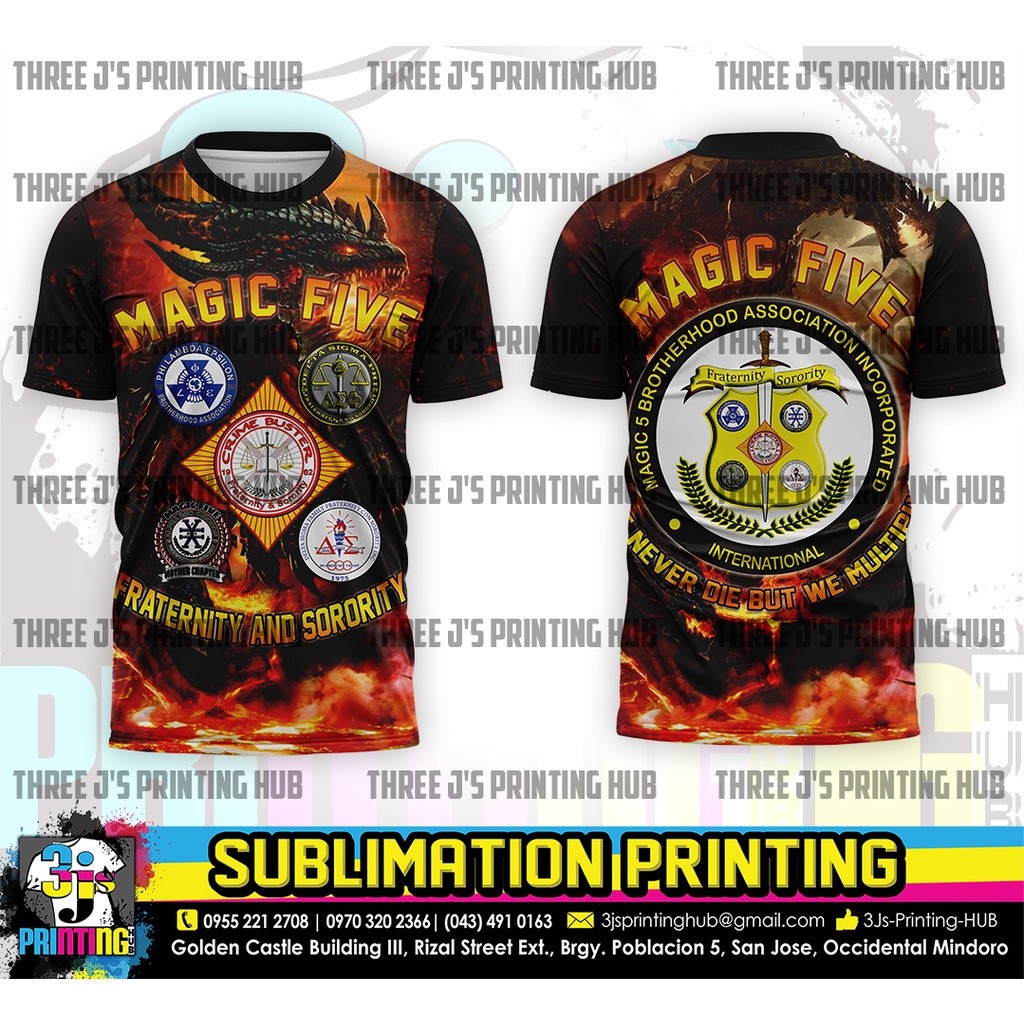 Magic 5 เสื้อ Fraternity MAGIC FIVE NEW DRAGON DESIGN 2FRT