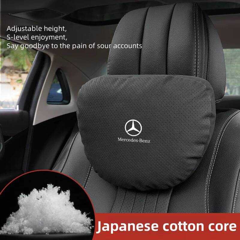 ▥ สําหรับ Mercedes-Benz A B C E S V R-Class A45 C43 CLA GLA GLB GLC GLE SLK รถ Headrest คอสนับส