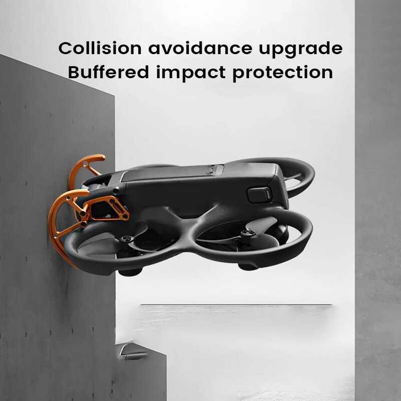 ▥ อลูมิเนียมcrash Barสําหรับdji Gimbalกันชนลําตัวเลนส์ป้องกันความผิดพลาดสําหรับdji Avata 2 Dron