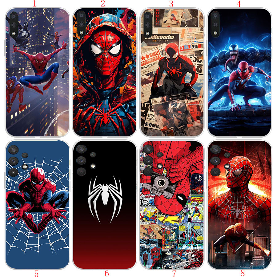 Realme 5 5i 5s 6 C2 C11 C12 C35 5 Pro 6 Pro 6i 7i Q3 8 5G 8S JH3 อะนิเมะ spider8 เคสโทรศัพท์โปร่งใสน