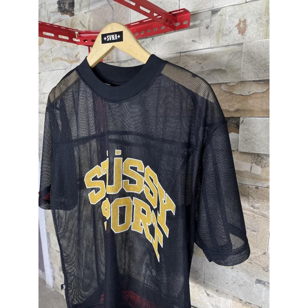 ♞,♘,♙STUSSY SPORT MESH JERSEY TSHIRT YRJ