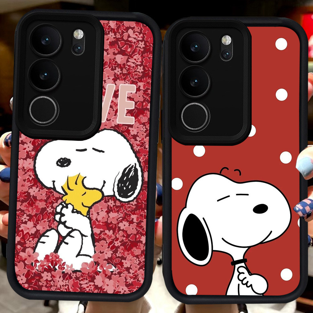 ปลอกสีดําสําหรับ Infinix HOT Note 60 50i 50S 60i 50X 50 Pro Plus 5G H87 Snoopy