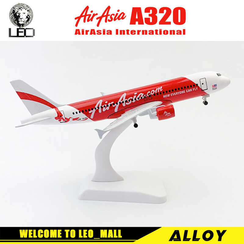 LY LEO 20Cm Air Asia Aires A320 Airplane Models Toys For Kids Car For Kids Kids Toys Toys For Boys