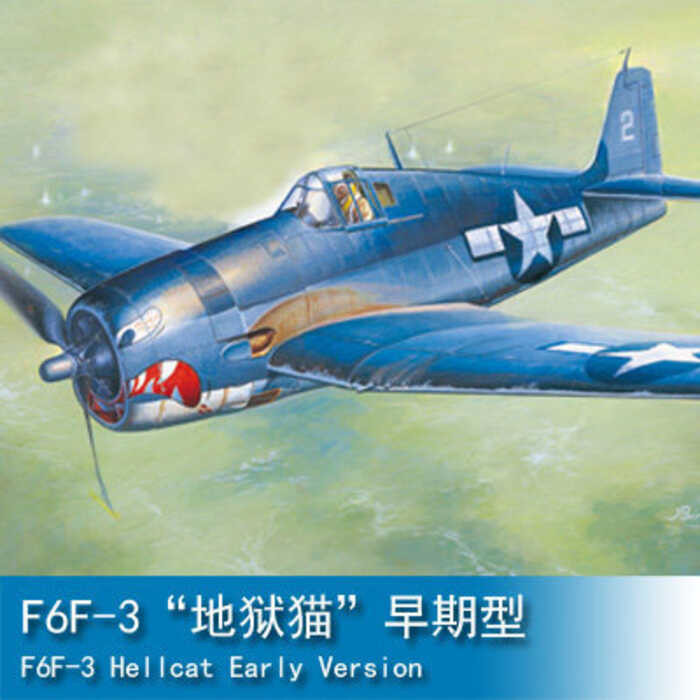 งานอดิเรก TRUMPETER 1/48 F6F-3 "Hellcat" รุ่นต้น 80338