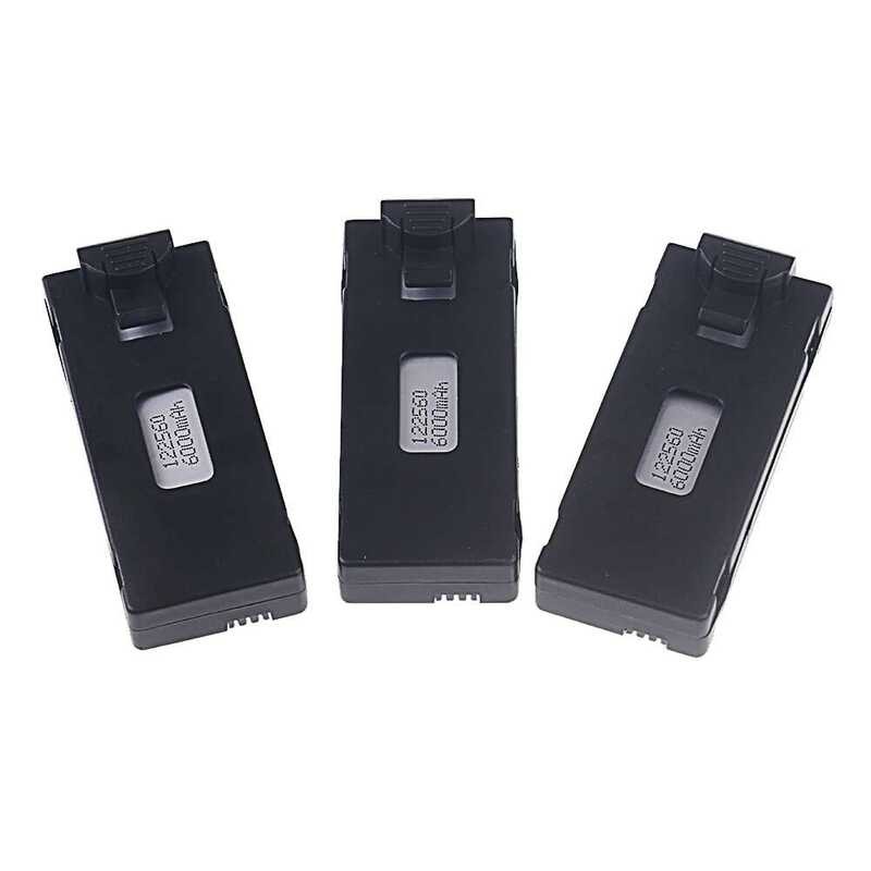 ▥ เดิมชาร์จ 3.7V 6000Mah แบตเตอรี Li-Ion สําหรับ Drone E88 E88pro E525 E99 P1 F185 F195 E100 RC