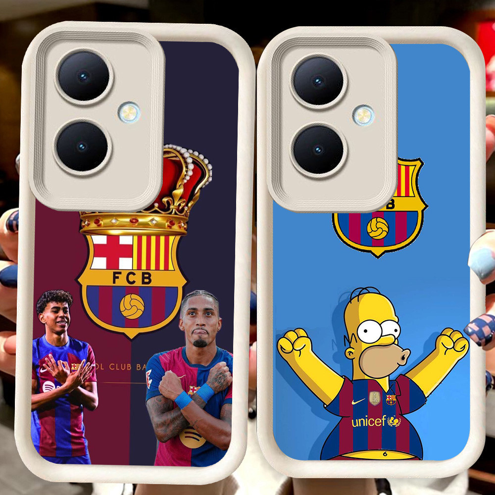 H77 Barcelona Club สีขาวสําหรับ OPPO Reno 10 11 8T 11F 13F Pro 5G