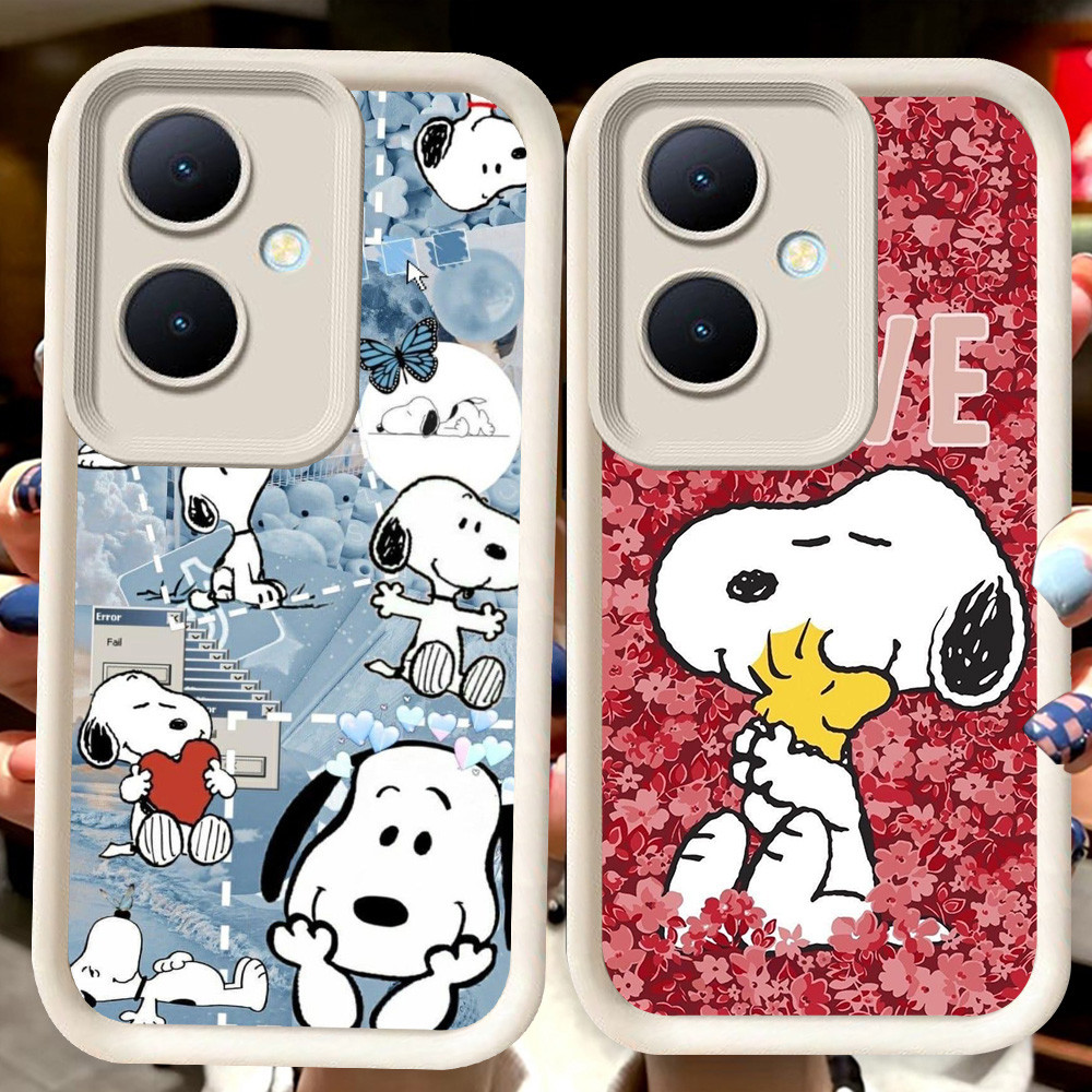 H87 Snoopy ปลอกสีขาวสําหรับ OPPO Reno 10 11 8T 11F 13F Pro 5G