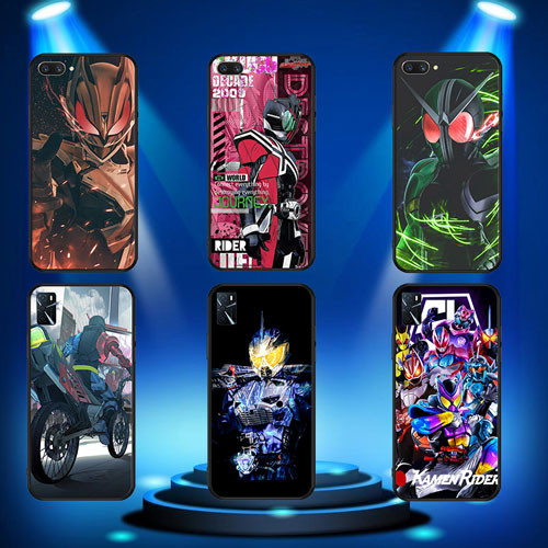 นุ่มสีดํา Realme Q3 Q3i 5G V13 V11 V11S 9i 9 Pro 5G 9 Pro Plus 5G Kamen Rider1 เคสโทรศัพท์