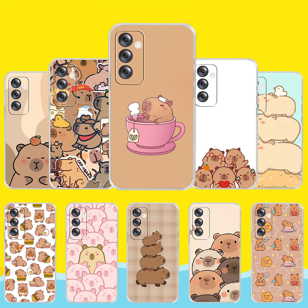 เคสโทรศัพท์โปร่งใสนุ่มRealme C15 C2 C20 C21 C21Y C25Y C25S C3 Narzo 50i 2E03 Capybara