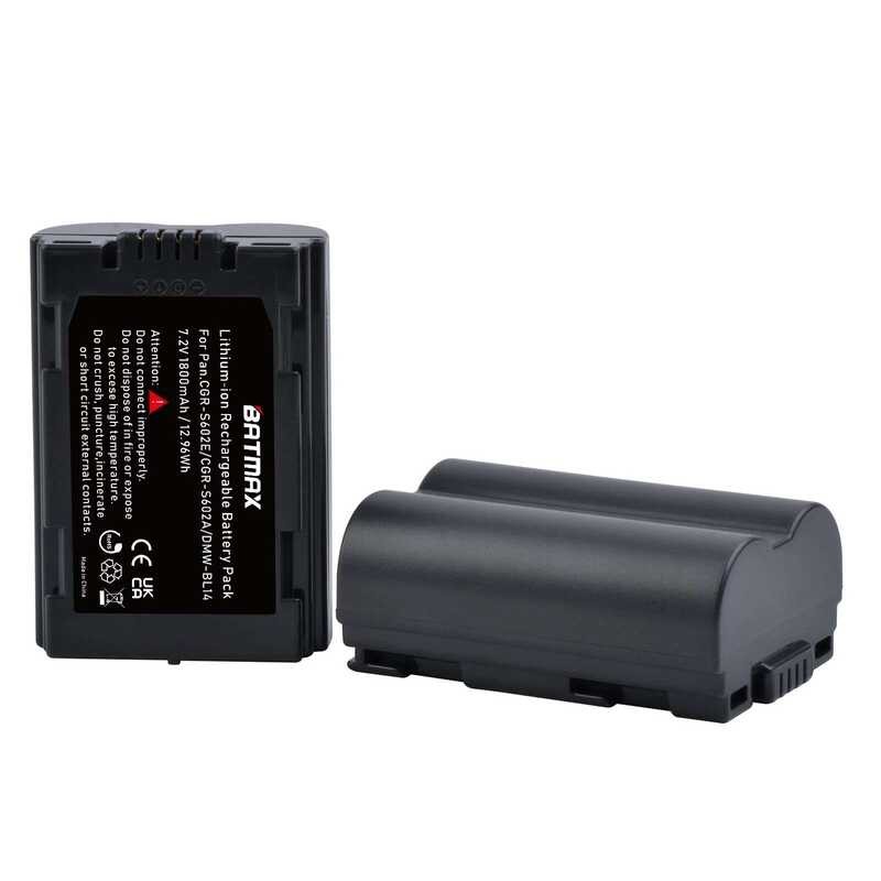 ▥ แบตเตอรี่ S602e 1800มิลลิแอมป์ S602 Cgr-S602และที่ชาร์จ USB LED สำหรับ Dmc-Lc40 Dmc-L1พานาโซน
