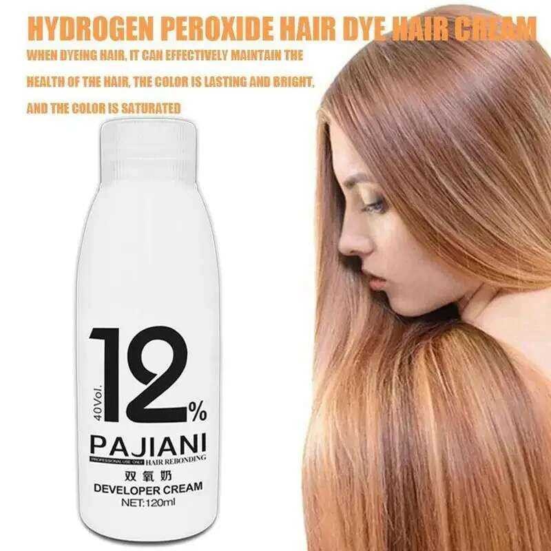 ▥ 120Ml Dioxygen Milk Color Cream Bleaching Powder Odorless Developer 40 Oxidant Vol H2o2 Creme