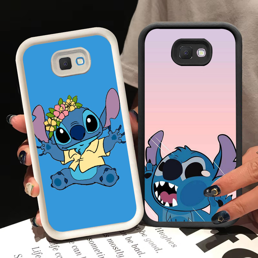 BI47 Stitch Casing สําหรับ Samsung Galaxy J6 J7 Pro J4 J2 Prime Plus White Black