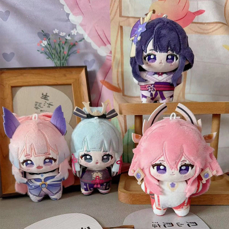 Genshin Impact Sangonomiya Kokomi ตุ๊กตาปลาดาว Yae Miko ตุ๊กตาอนิเมะโครเชต์