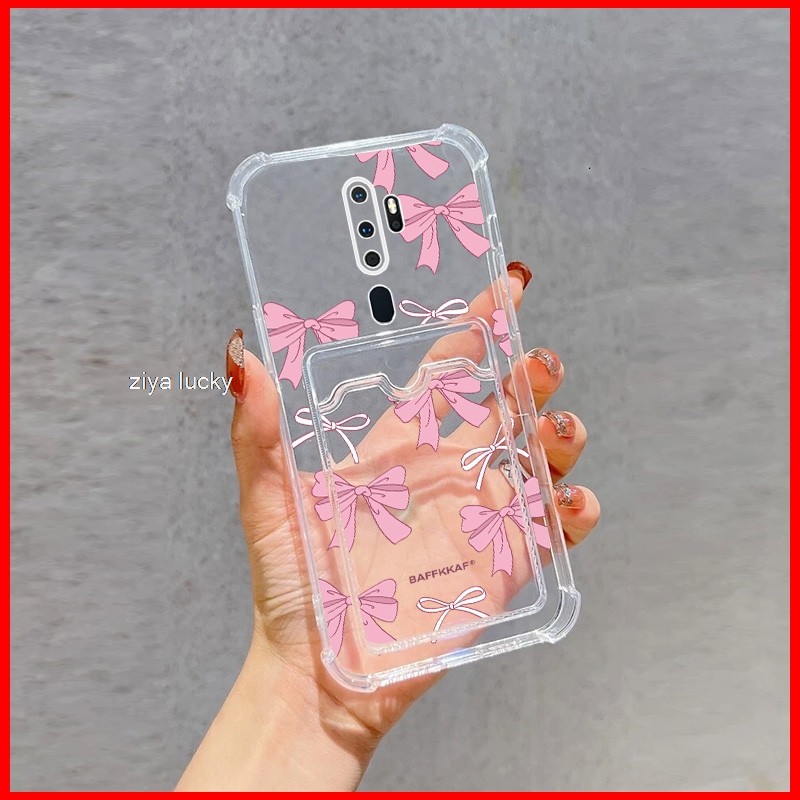 Mowin -สําหรับOPPO A9 2020 A5 2020 กรณีกรณีการ์ดTPU Soft Clear Case CardStorageถุงลมนิรภัยกันกระแทกน