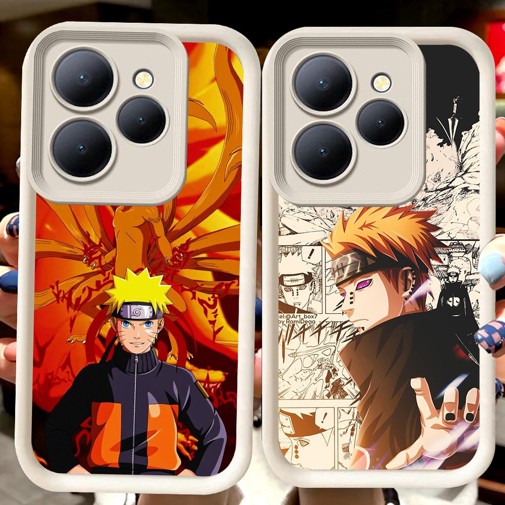 H45 Naruto UzumakiปลอกสีขาวสําหรับTecno POP Spark GO1S 8 4 9 20 GO 7 Pova 5 GO1 6 Camon 12 GO2 40 Pr